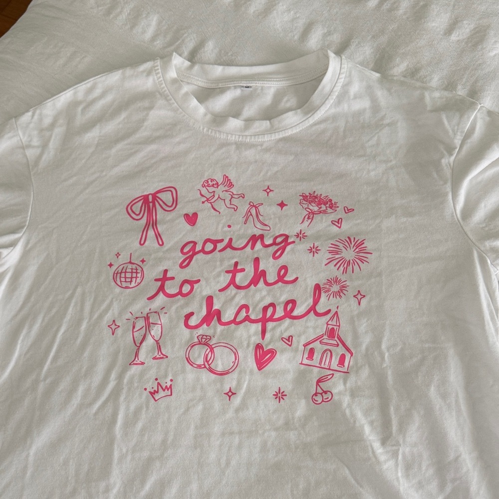 Going to the chapel white tshirt